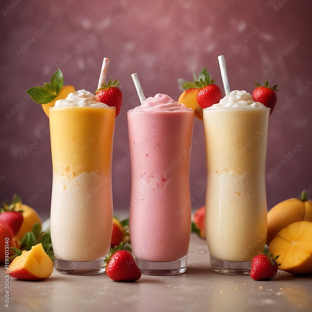 Strawberry milkshake smoothie Strawberry milkshake smoothie
