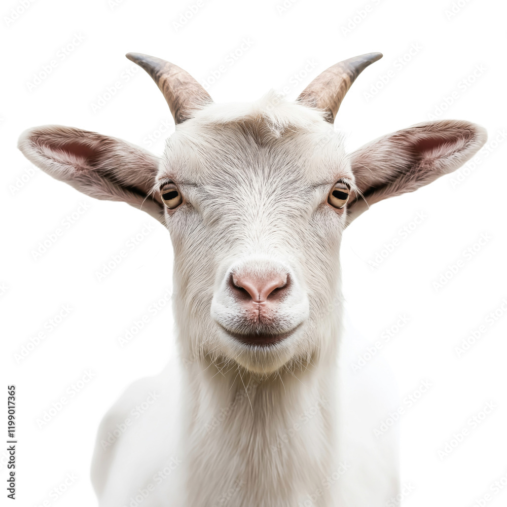 A animal from a farm, goat on isolated transparent background A animal from a farm, goat on isolated transparent background