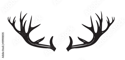 Geweih, Hirsch, Reh, Outdoor - Vektor