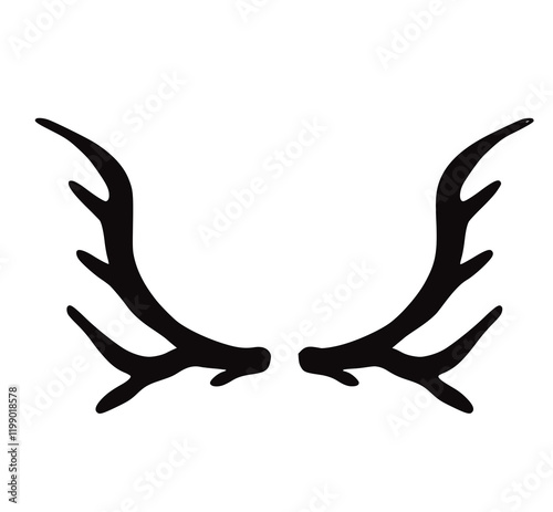 Geweih, Hirsch, Reh, Outdoor - Vektor