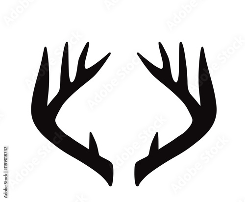 Geweih, Hirsch, Reh, Outdoor - Vektor