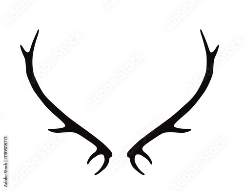 Geweih, Hirsch, Reh, Outdoor - Vektor