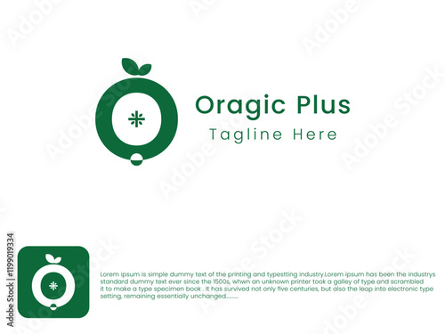 Organic food company logo design 