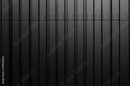 Wallpaper Mural Black metal and glass modern building background with dark abstract texture for web design, print, or presentation mockup template.  Torontodigital.ca