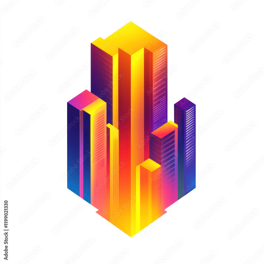 3d purple building icon 3d purple building icon