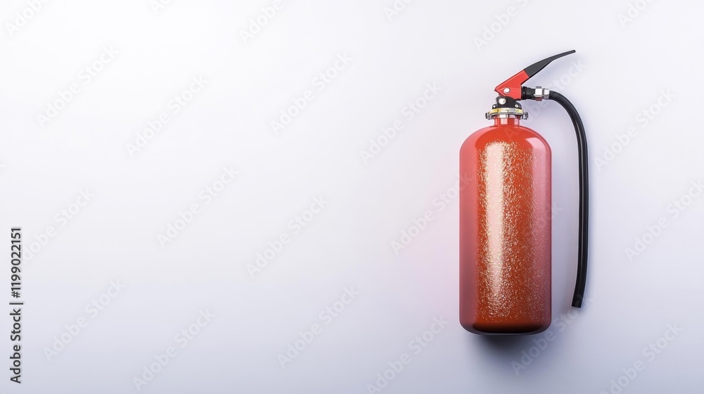 Fototapeta premium Fire Extinguisher Isolated on White Background. Generative AI