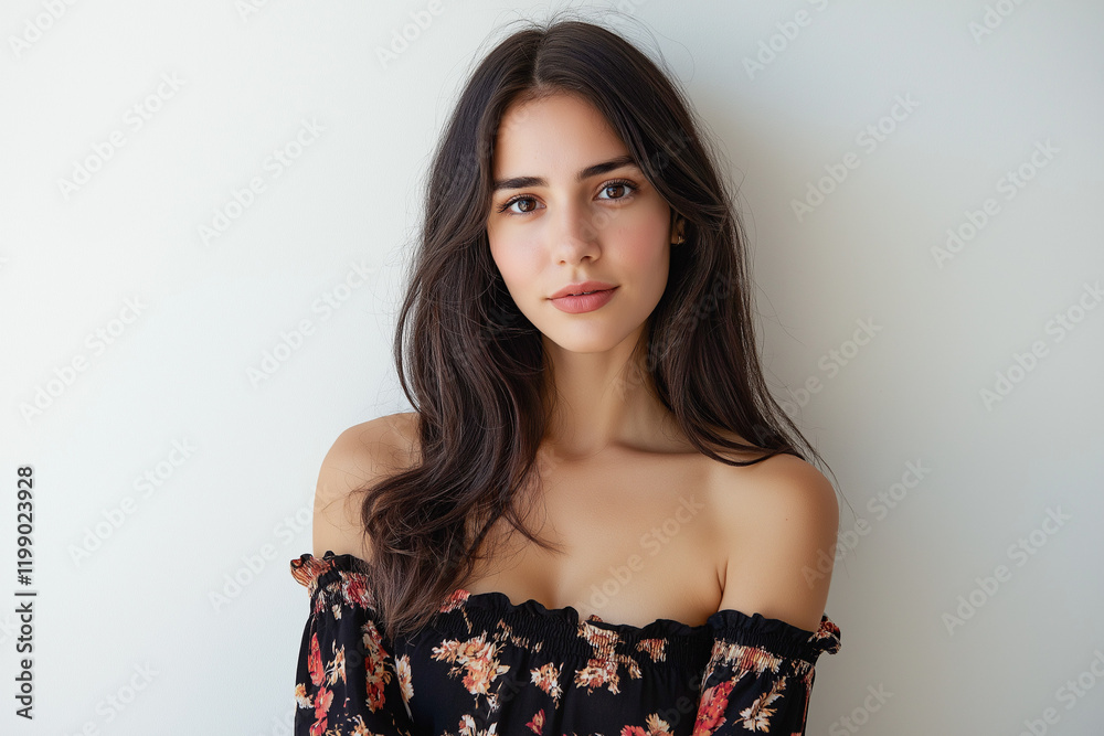 Full body image of a gorgeous 24 years old Argentinian woman looking at camera, expressing natural beauty Full body image of a gorgeous 24 years old Argentinian woman looking at camera, expressing natural beauty