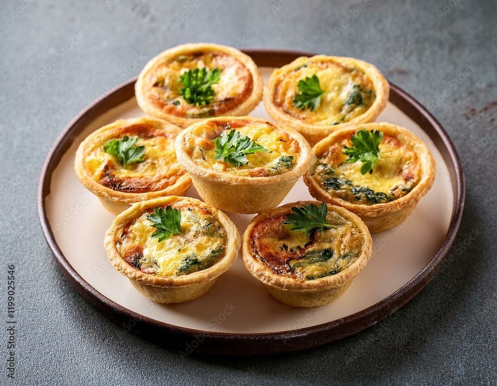 Freshly delicious mini quiches