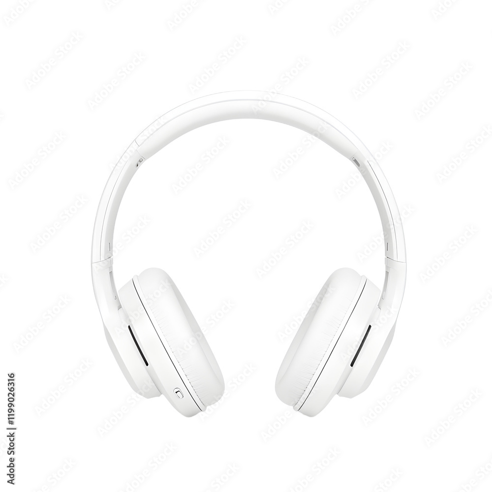 Sleek Bluetooth headphones on a white background, showcasing a modern and stylish design, highlighting the smooth contours, minimalistic aesthetics, and advanced technology for an enhanced audio exper Sleek Bluetooth headphones on a white background, showcasing a modern and stylish design, highlighting the smooth contours, minimalistic aesthetics, and advanced technology for an enhanced audio exper
