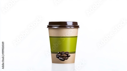 Elegant Coffee Cup Mockup. Generative AI photo