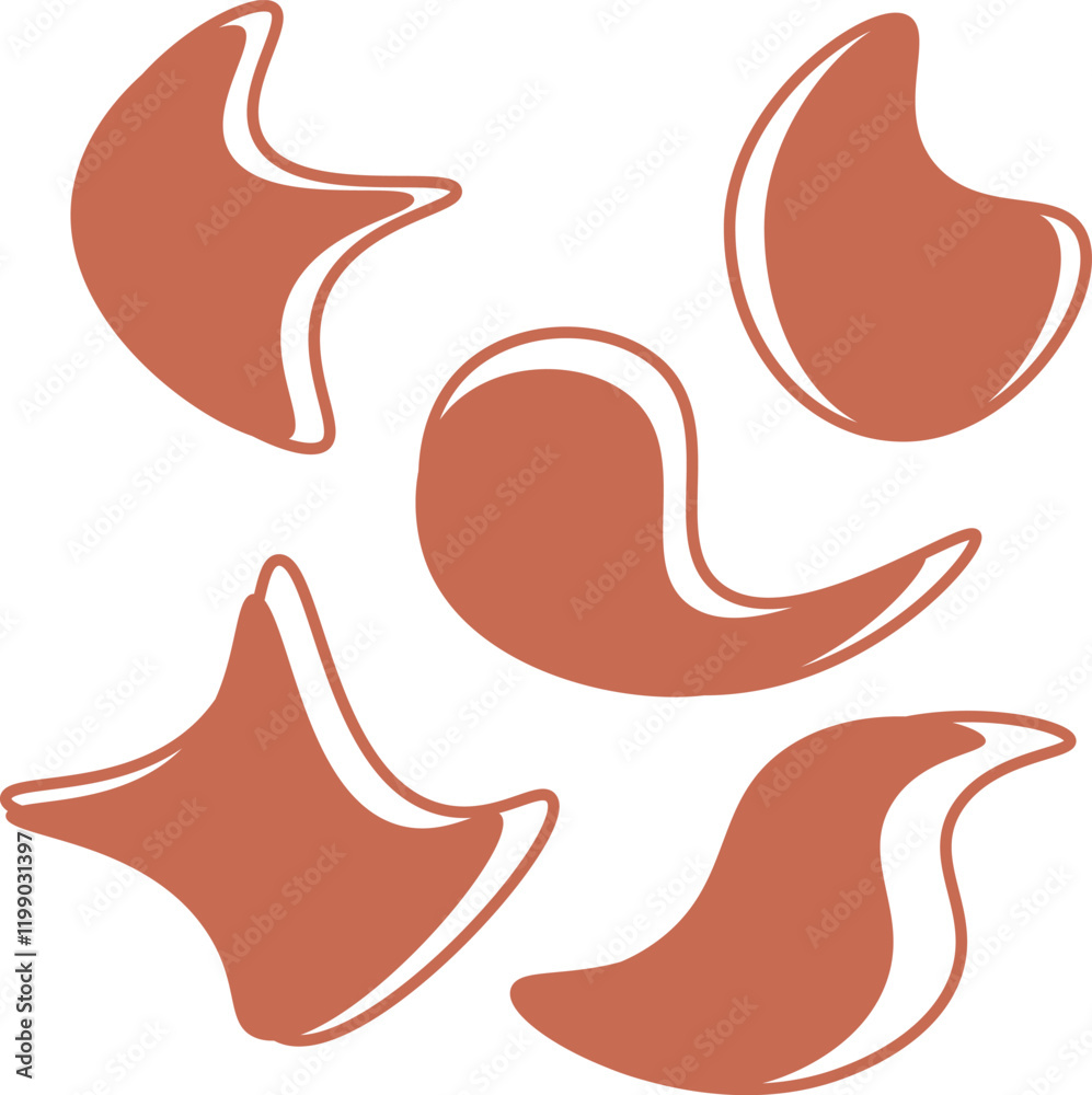 Abstract Shapes \ Path Collection with simple form hand drawn style. Graphic elements. Unique your form design Abstract Shapes \ Path Collection with simple form hand drawn style. Graphic elements. Unique your form design
