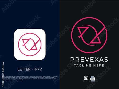 Modern letter logo design 