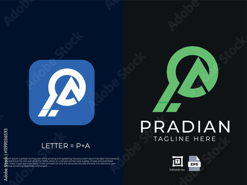 Modern letter logo design 