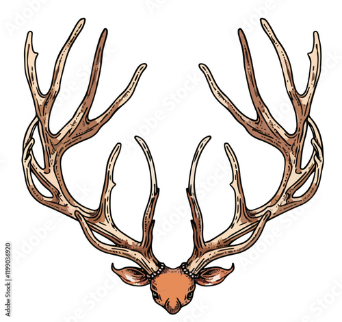 Geweih, Hirsch, Reh, Outdoor - Vektor