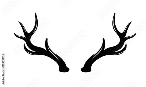 Geweih, Hirsch, Reh, Outdoor - Vektor