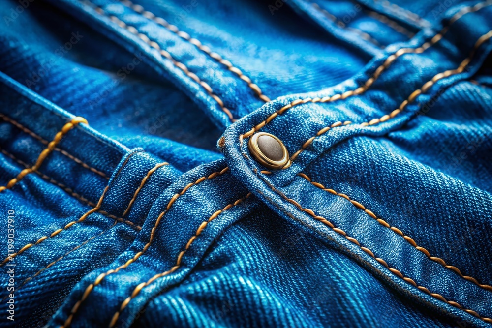 Blue Jeans Silhouette Texture Seams AI Photo Blue Jeans Silhouette Texture Seams AI Photo
