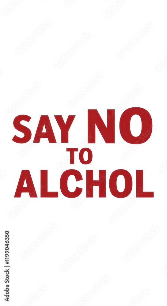 Typo in alcohol awareness message: say no to alchol in bold red Typo in alcohol awareness message: say no to alchol in bold red