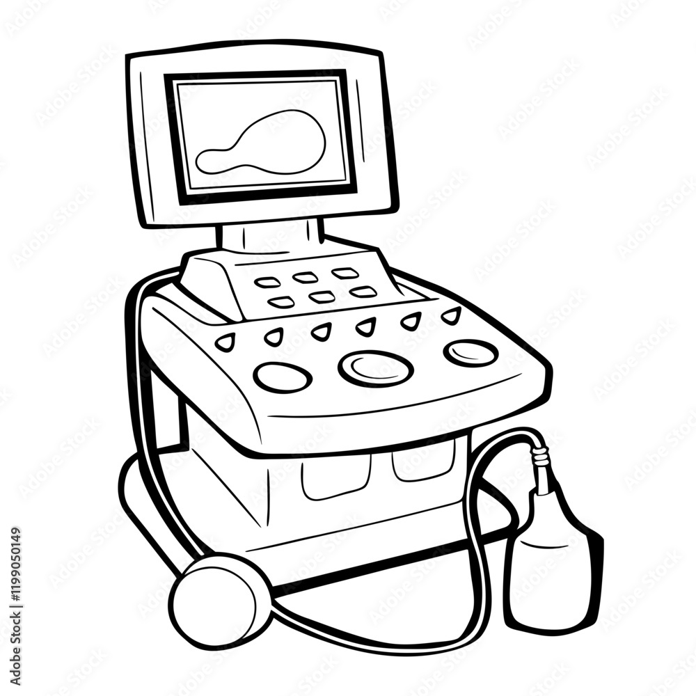 Naklejka premium Ultrasound machine