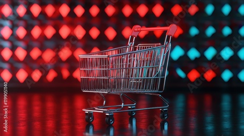 Consumer Price Index CPI concept. Glowing Abstract Arrows Surging and Descending Around Luminous Backdrop