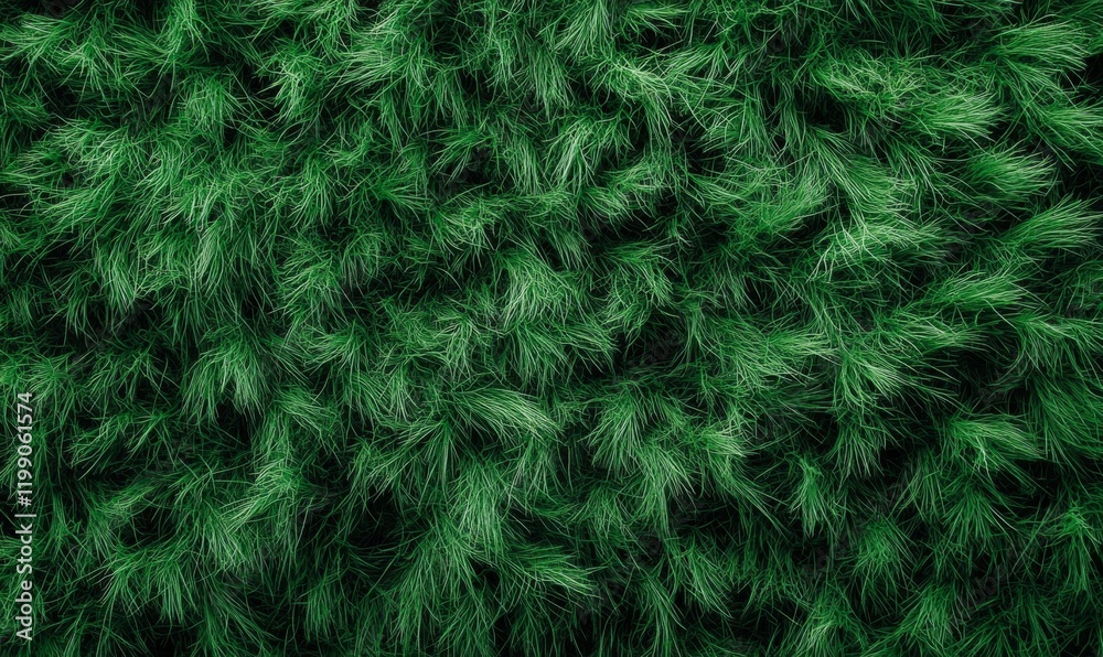 Obraz premium dense carpet of emerald grasses in the forest, forest ecosystem, natural carpet, dense foliage, natural surroundings, forest floor