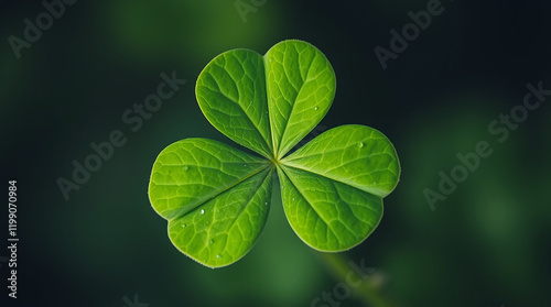 realistic three-leafed shamrock.