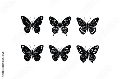 Wallpaper Mural Set of Silhouette Butterfly Vector Illustration

 Torontodigital.ca