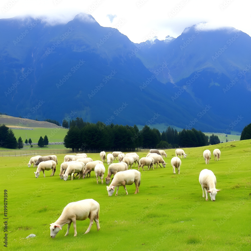 sheep in the mountains sheep in the mountains