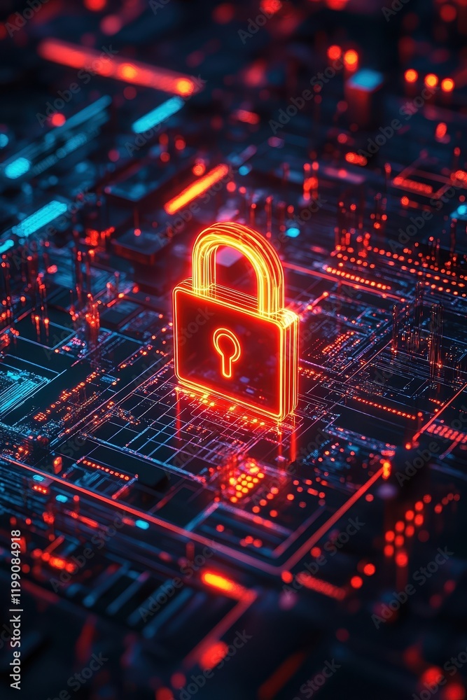 Secure login concept combining a glowing padlock, facial recognition scanner, and digital ID card, symbolizing advanced authentication and cyber security innovations. Secure login concept combining a glowing padlock, facial recognition scanner, and digital ID card, symbolizing advanced authentication and cyber security innovations.