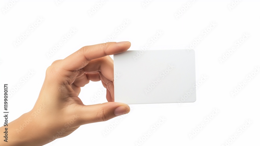 Obraz premium hand showing credit card