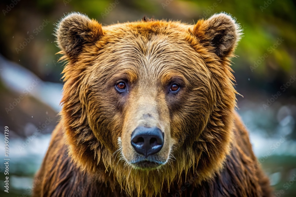 Powerful Muscular Bear in Natural Habitat - Documentary Style Wildlife Photography Powerful Muscular Bear in Natural Habitat - Documentary Style Wildlife Photography