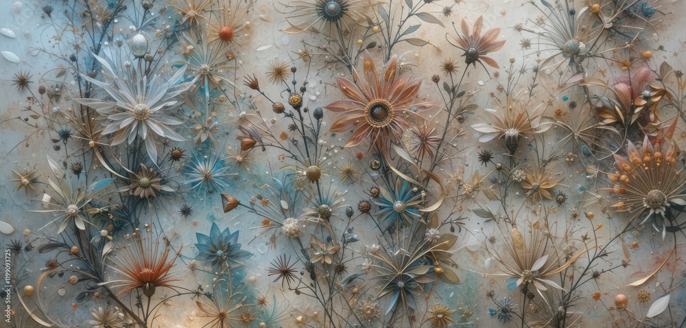 Obraz premium Intricate Blossom Symphony