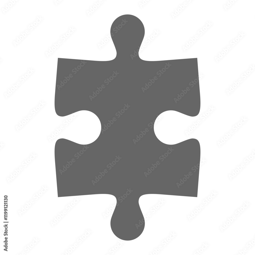 Jigsaw puzzle one color piece isolated Jigsaw puzzle one color piece isolated