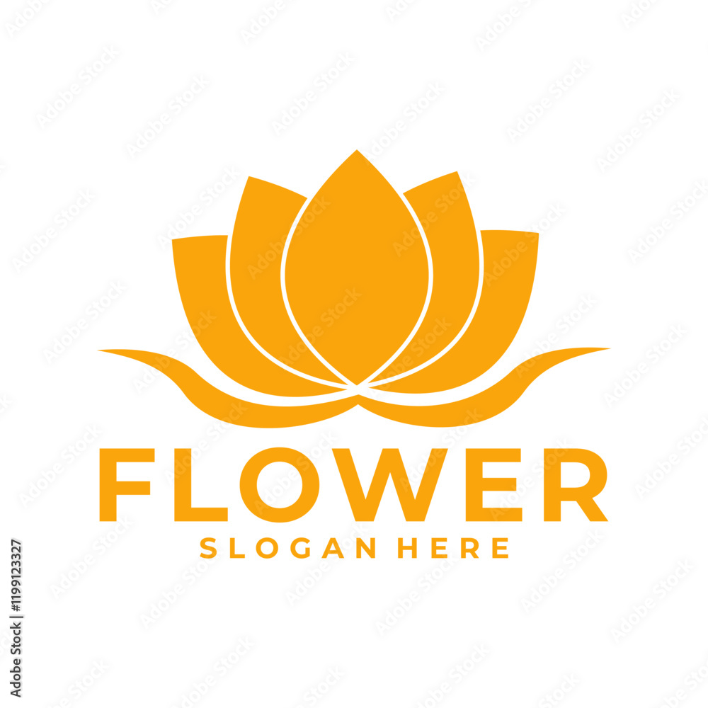 Fototapeta premium flower logo template design vector