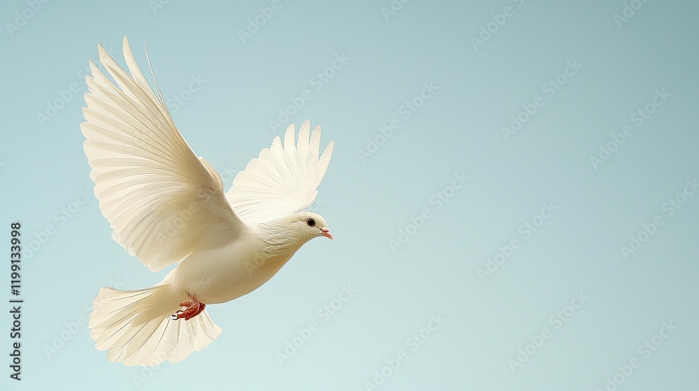 Fototapeta premium Freedom in flight aerial dove photography