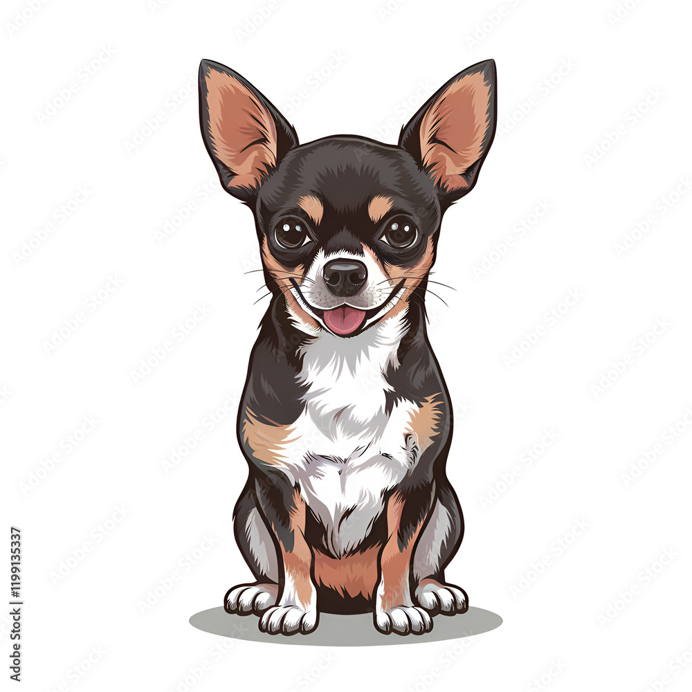 Feisty Chihuahua Dog in Flat 2D Vector Style, Bold and Playful Expression, Perfect for Pet Lovers and Design Projects Isolated on Transparent Background Feisty Chihuahua Dog in Flat 2D Vector Style, Bold and Playful Expression, Perfect for Pet Lovers and Design Projects Isolated on Transparent Background