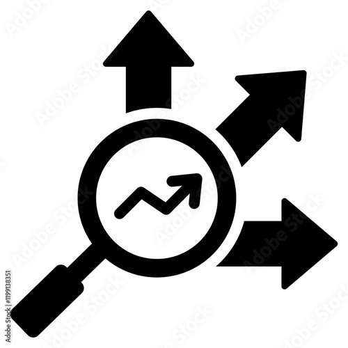 Pathway Analysis Glyph Icon