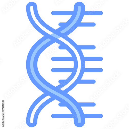 Genome Assembly Blue Icon