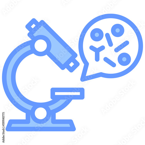 Microbiome Blue Icon