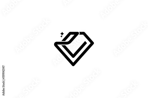 Simple Diamond Letter E Logo Design Vector 