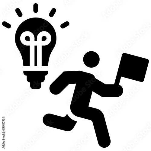 Pioneer Glyph Icon