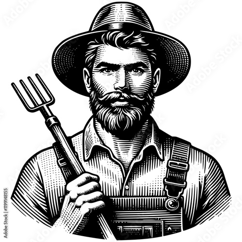 Farmer Illustration