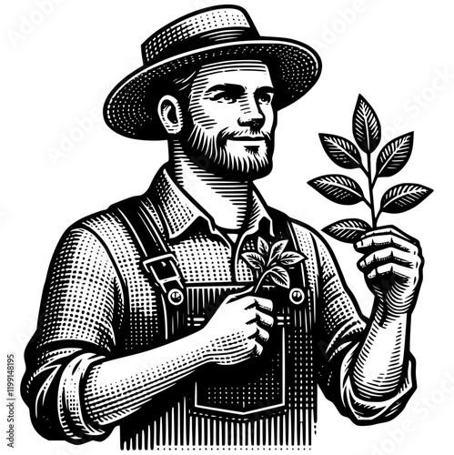 Farmer Illustration