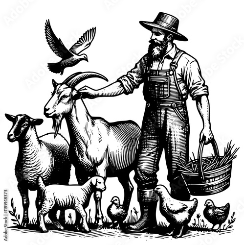 Farmer Illustration