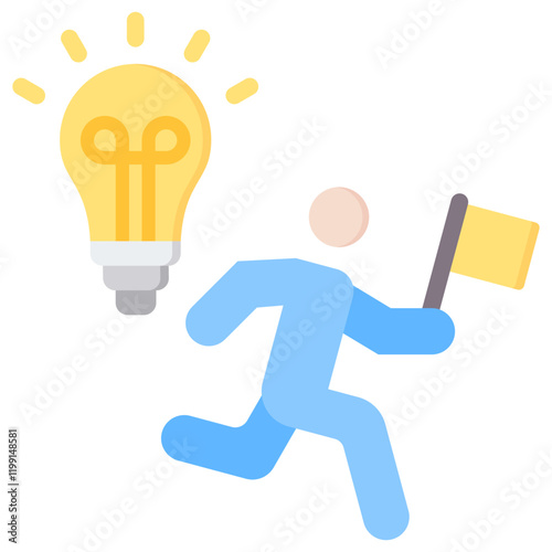 Pioneer Flat Icon