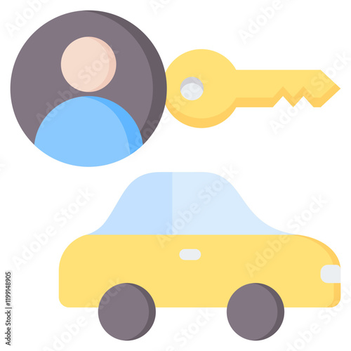Driver Flat Icon