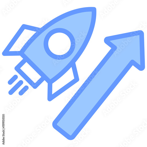 Startup Blue Icon