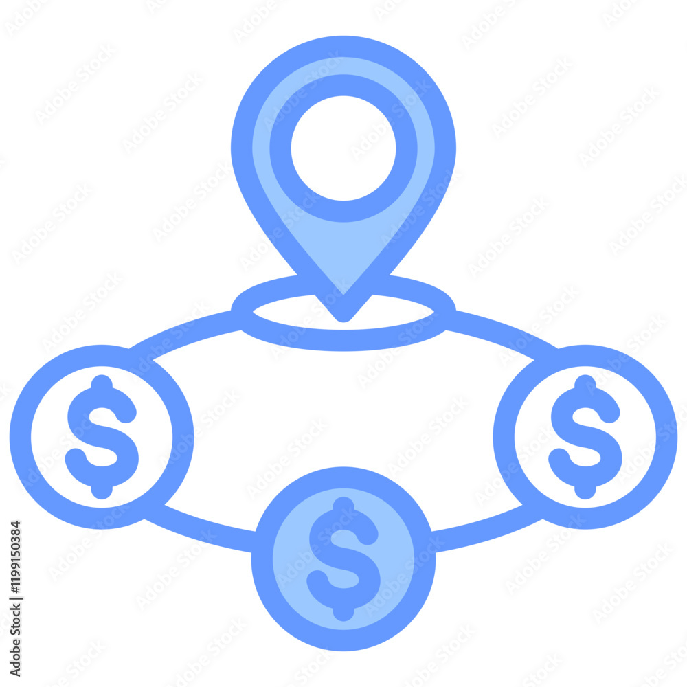 Market Positioning Blue Icon Market Positioning Blue Icon