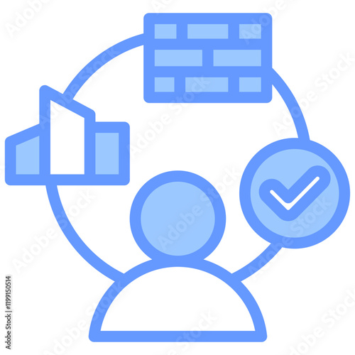 Founder Story Blue Icon