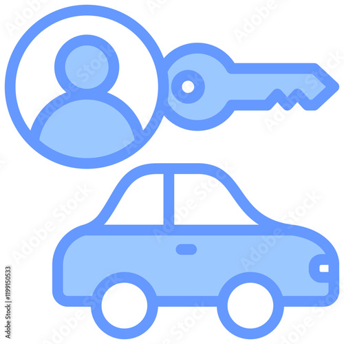 Driver Blue Icon