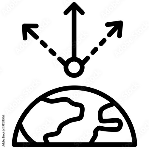 Zenith Outline Icon